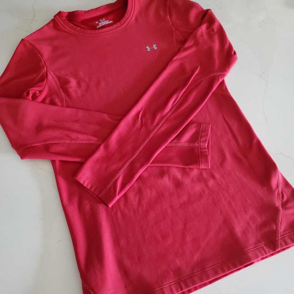 Under Armour Women's Cold Gear Crewneck Long Sleeve Active Shirt, Size L